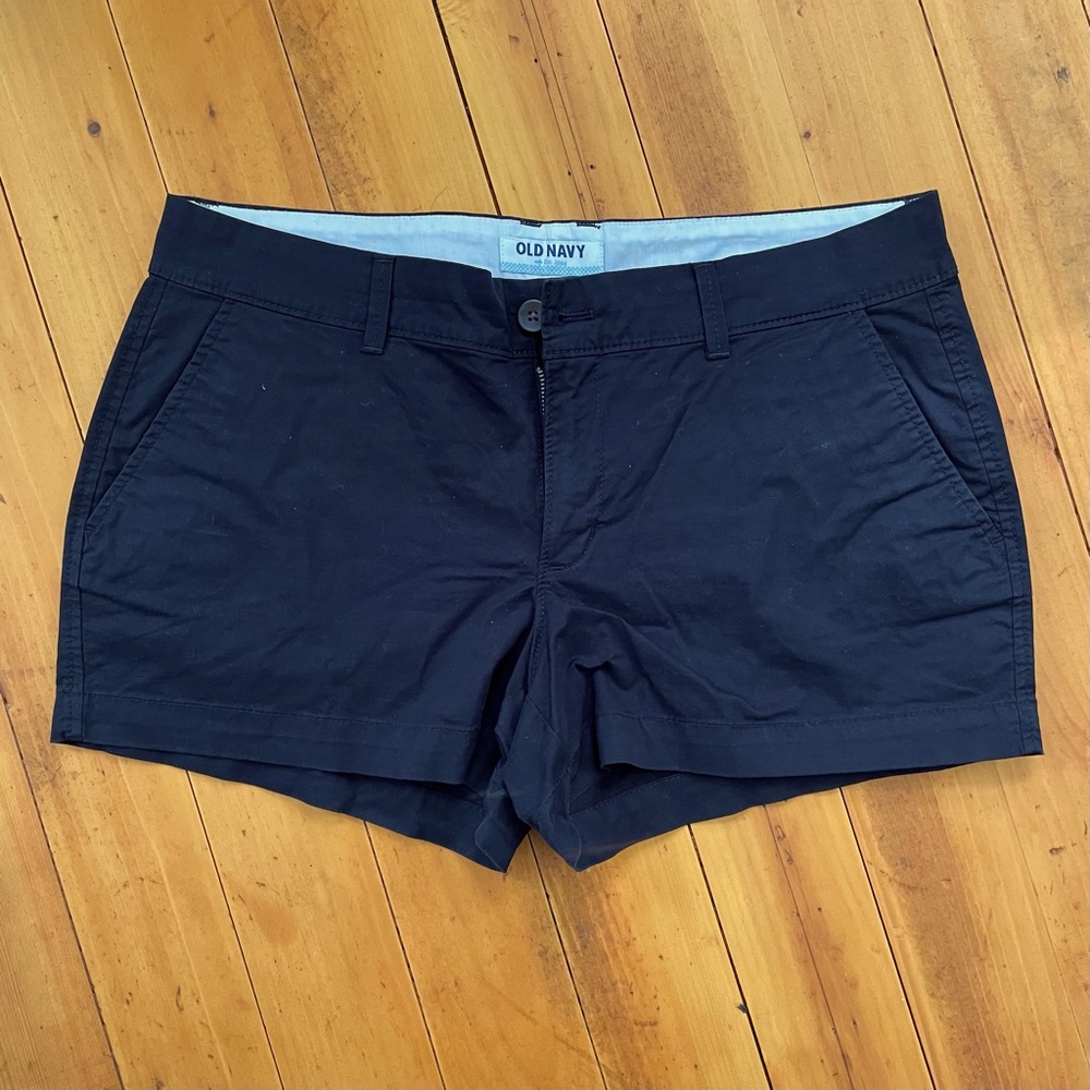 Black chino shorts